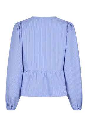 Esmee stripe bluse Blue Neo Noir 